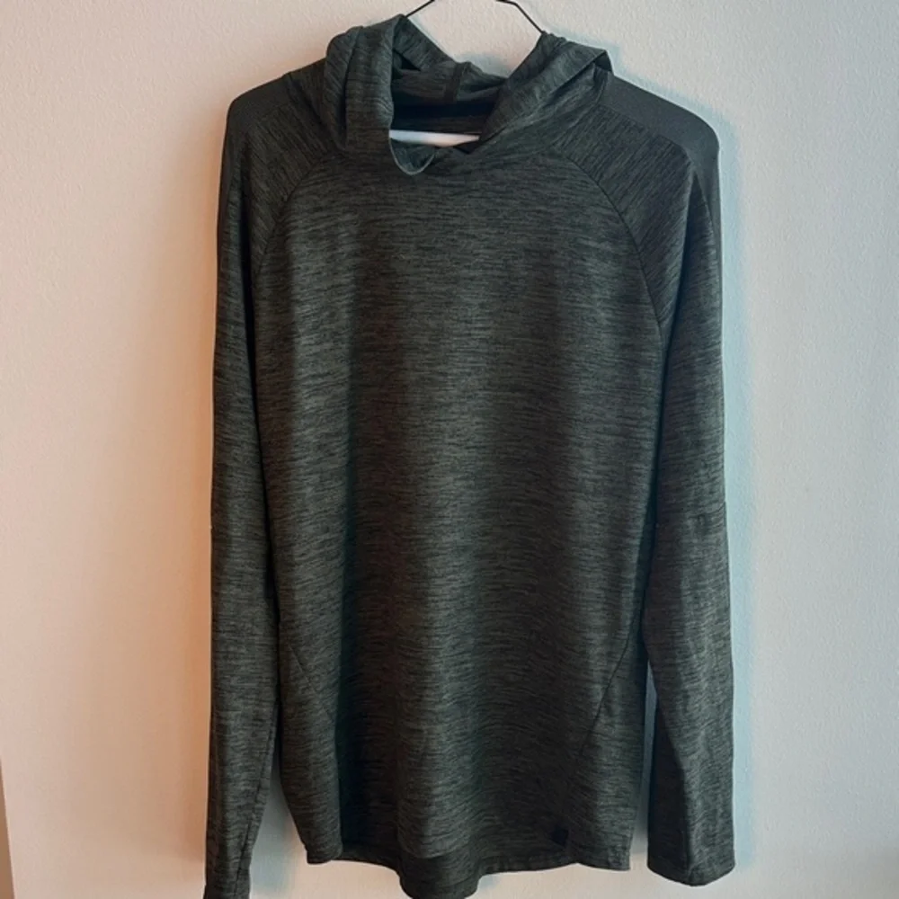 Express Olive Green Hooded Top